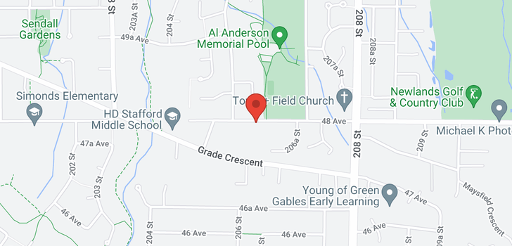 map of 20624 48 AVENUE